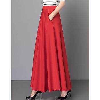 Amazon.co.jp: [G7LZ] ロング丈スカート マキシスカート フレア
