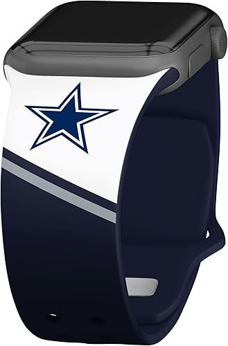 Game Time Dallas Cowboys HD Champion Series - Correa de reloj compatible con Apple Watch