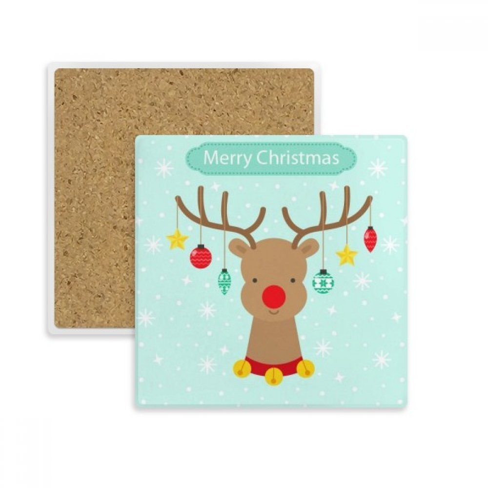 Coaster de Noël en pierre dessous de verre pour table de fête élégante