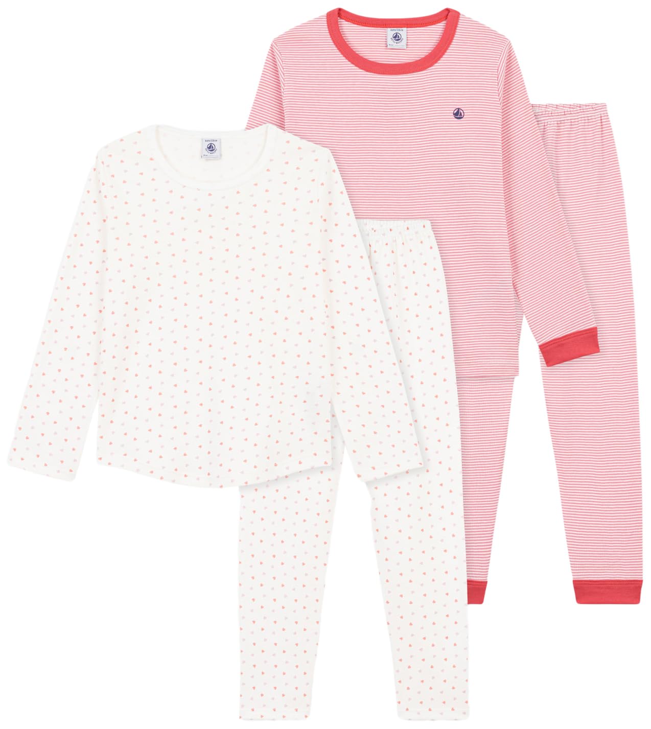 Petit Bateau Set di Pigiami per Bambini in Cotone Stampato, 12 A, Variante 1