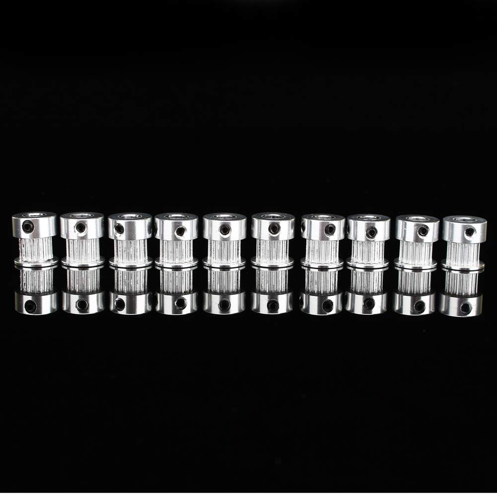 5 sztuk koło rozrządu, 16 zębów 5mm otwór aluminiowe koło rozrządu narzędzie do drukarki 3D CNC, silniki krokowe Nema 17