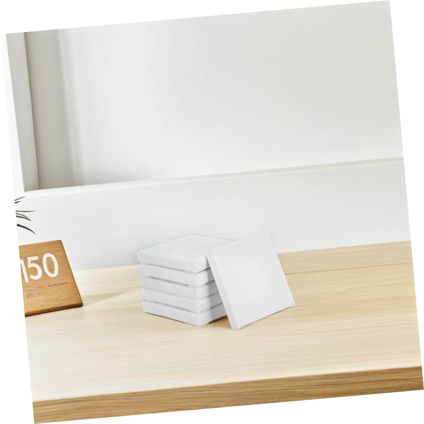 15 Mini Toiles à Peindre en Coton 10x10 Cm Petites Toiles D'art pour Peinture Créative Lot de 15 pour Ateliers Bricolage et Décoration Murale