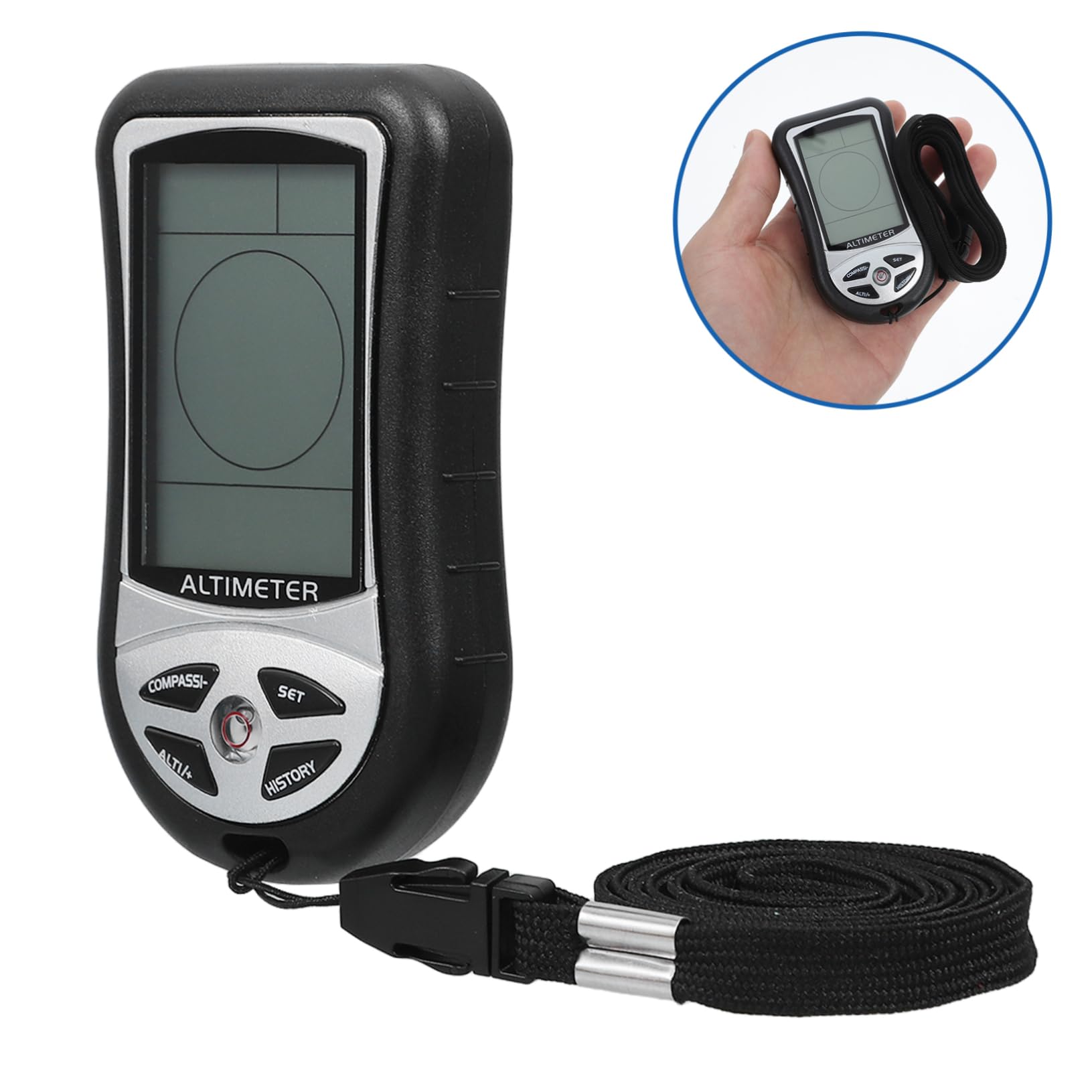 INOOMP Barometrica Portatile Per Escursione Misuratore Meteorologico Elettronico Barometro e Sensore Di Pressione Per Campeggio e Attività All Esterno
