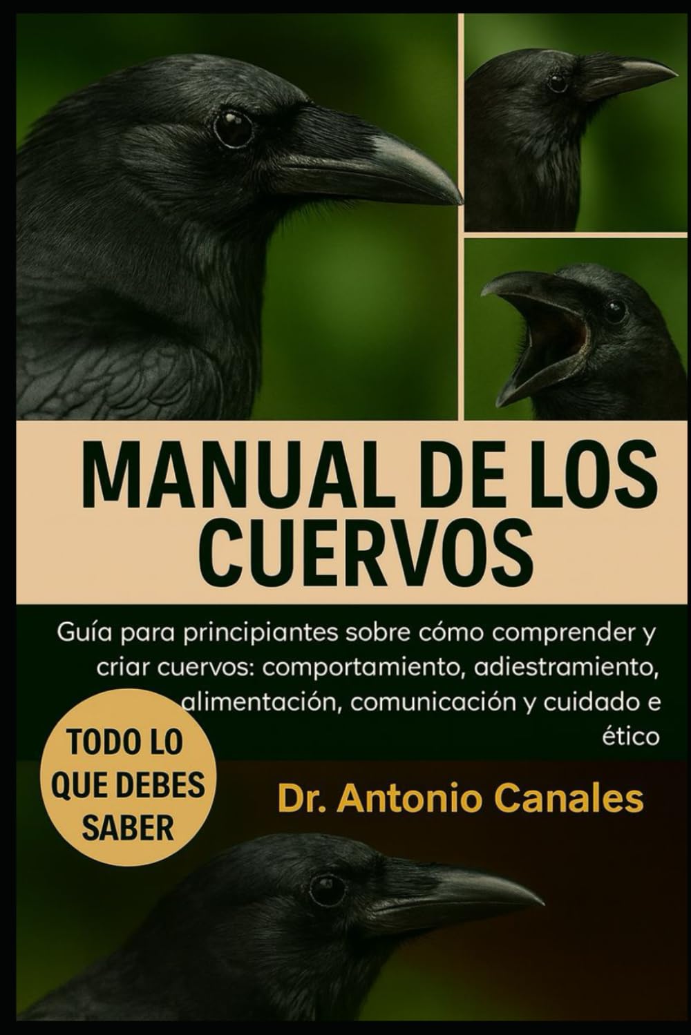 MANUAL DE LOS CUERVOS: Guía para principiantes sobre cómo comprender y criar cuervos: comportamiento, adiestramiento, alimentación, comunicación y cuidado ético