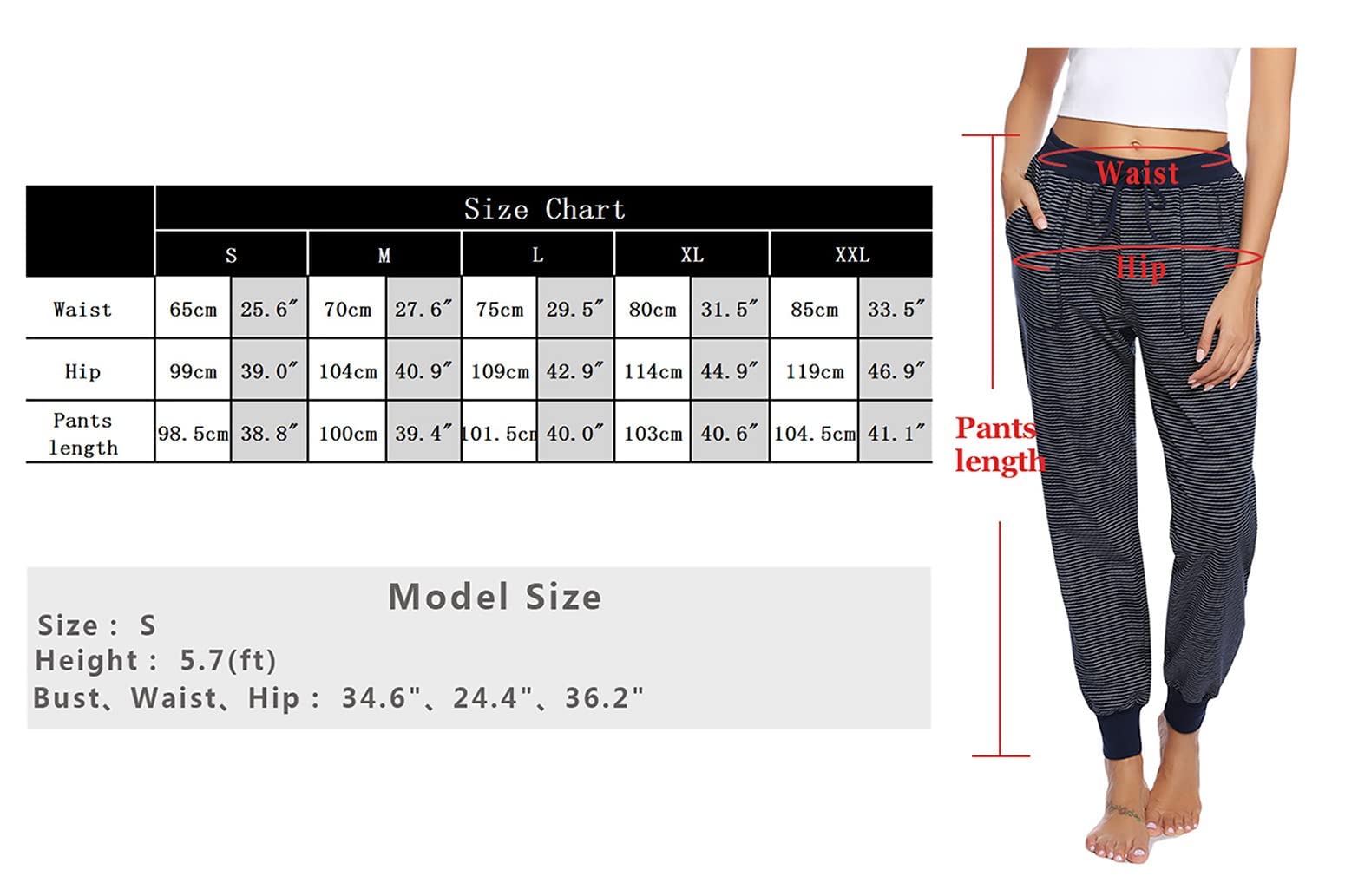 Pantalones Pijama Mujer Largos Algodón Pantalones Pijama Mujer para Dormir Pantalones Casual