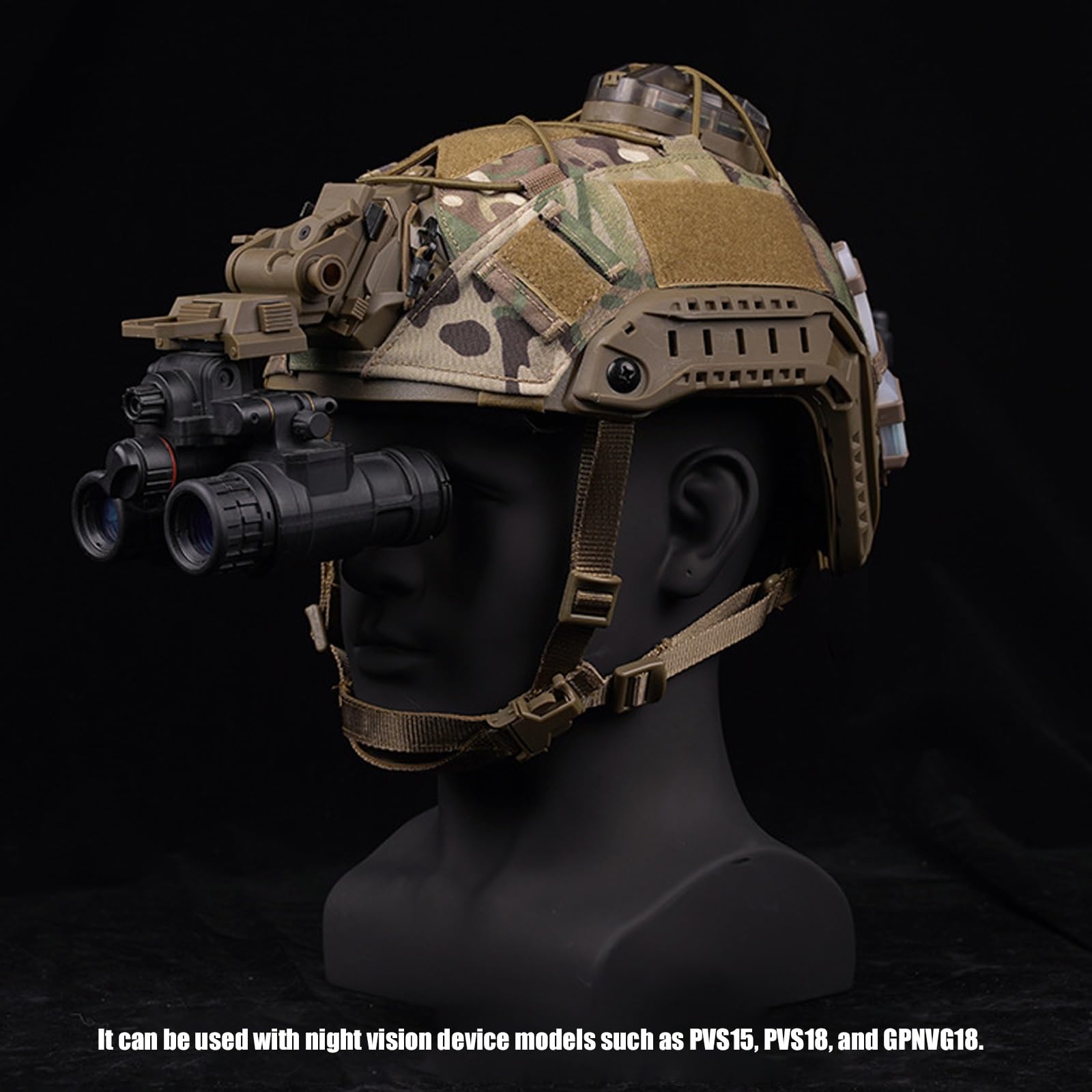 Supporto Tattico per Casco per Visori Notturni NVG, Modello L4g24, Previene L'allentamento e le Vibrazioni, Compatibile con I Supporti per Testa PVS15/18/GP