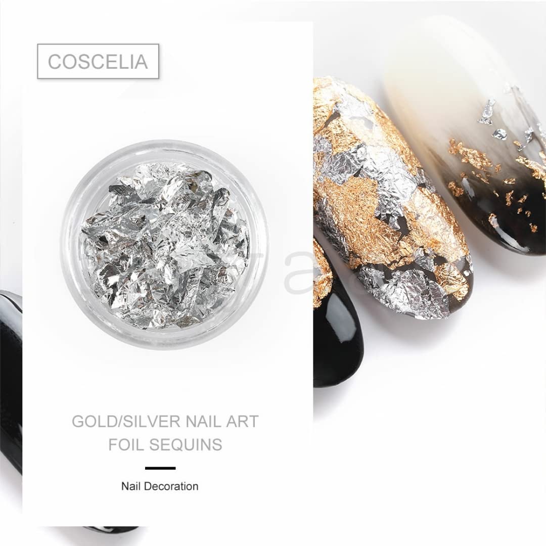 Kiyaan Nail Art Foil Paper Newest Golden Silver Designs Decorate Nail 4