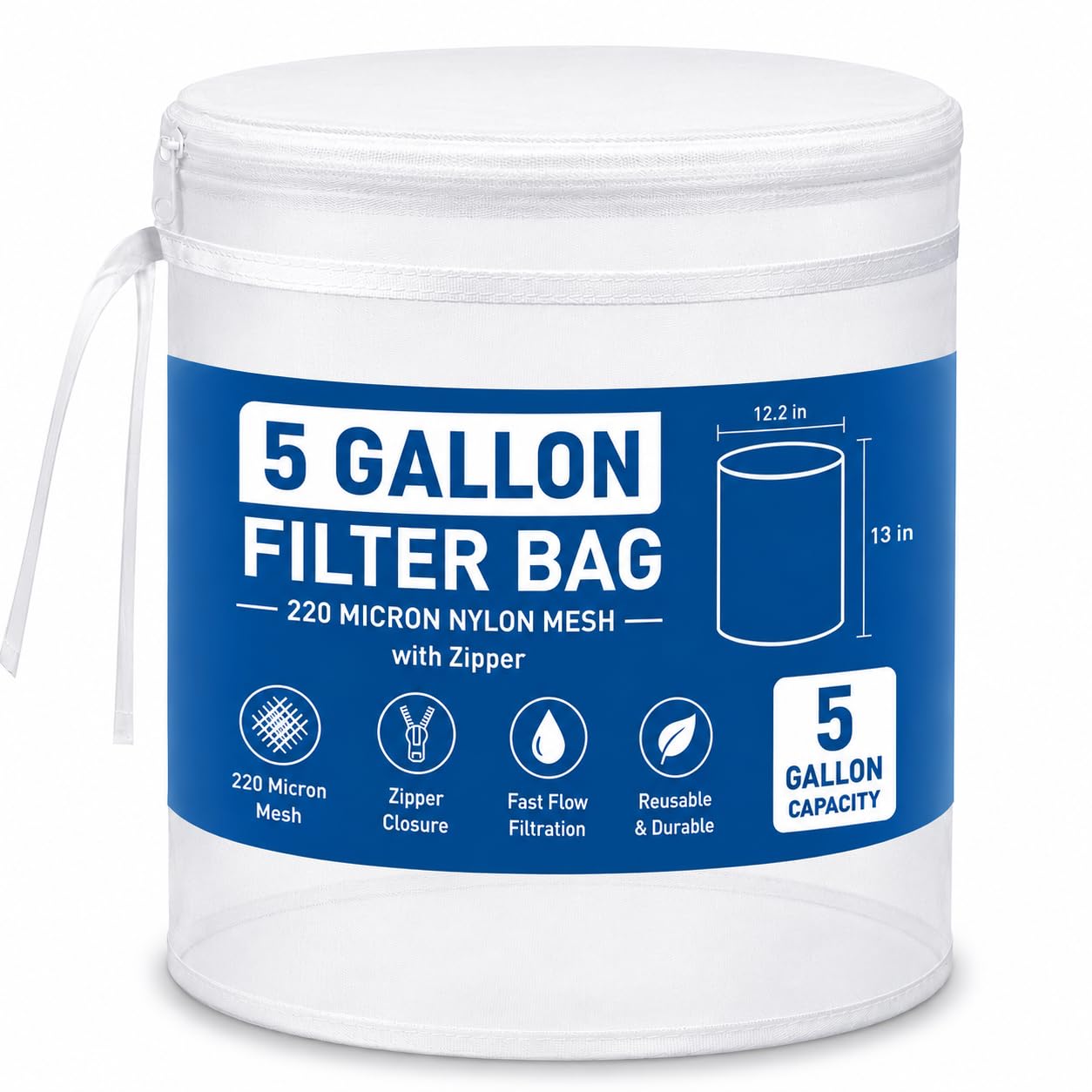 Reusable Filter Bag - 220 Micron for Gardening & More -8