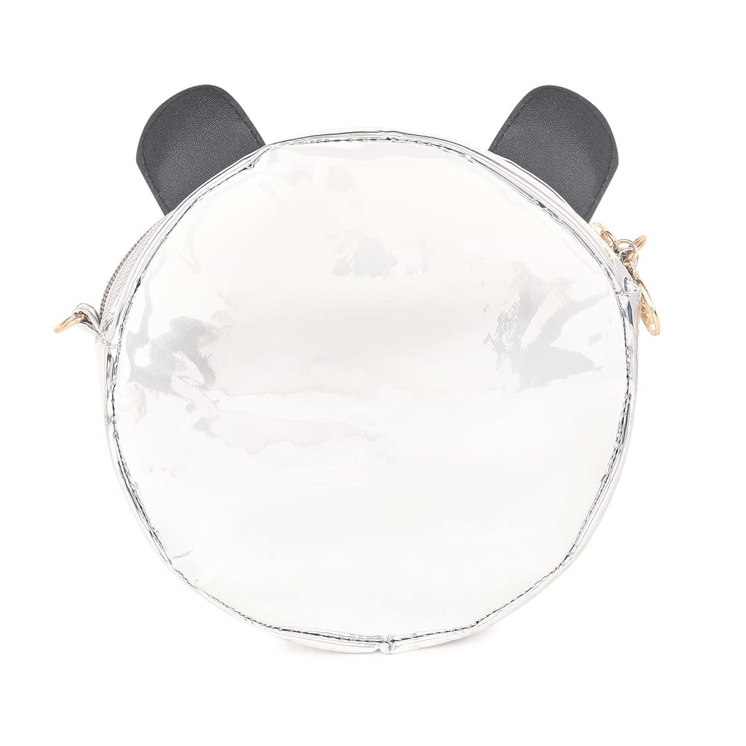 Glitter Sequin Aashiya Panda Girl's Women Girls Kids Character Cross body Shoulder Hand Purse Wallet - Image 3 thumbnail