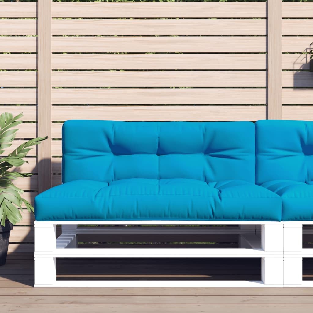 LAPOOH Cuscini per Pallet 2 pz Blu in Tessuto,Cuscini per Pallet,Cuscini da Giardino,Cuscini Sedie,Cuscini per Divano Esterno-360737