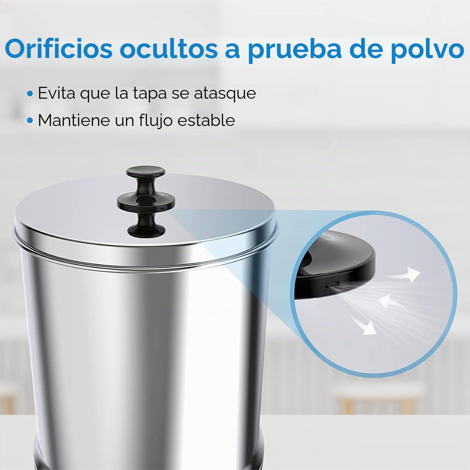 Waterdrop Sistema de Filtrado de Agua por Gravedad, Certificación NSF/ANSI 372, Sistema de Acero Inoxidable de 8,5 Litros con 2 Filtros y Espita Metálica, Reduce hasta el 98,95% del Cloro, WD-TK