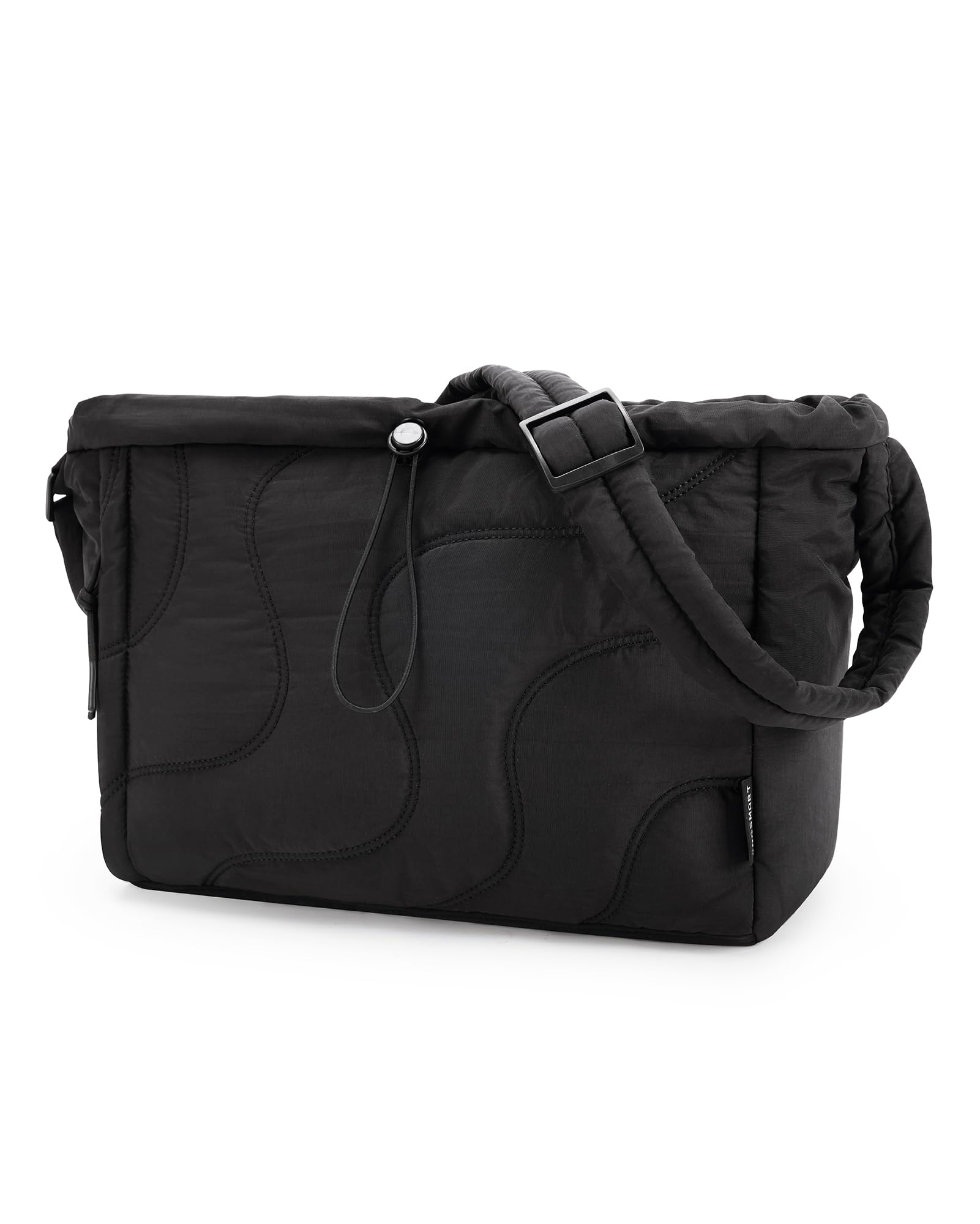 BAGSMART Tote Bag for Women Small Puffer Tote Bag Lightweight Shoulder Handbags with Adjustable Strap for Travel Work