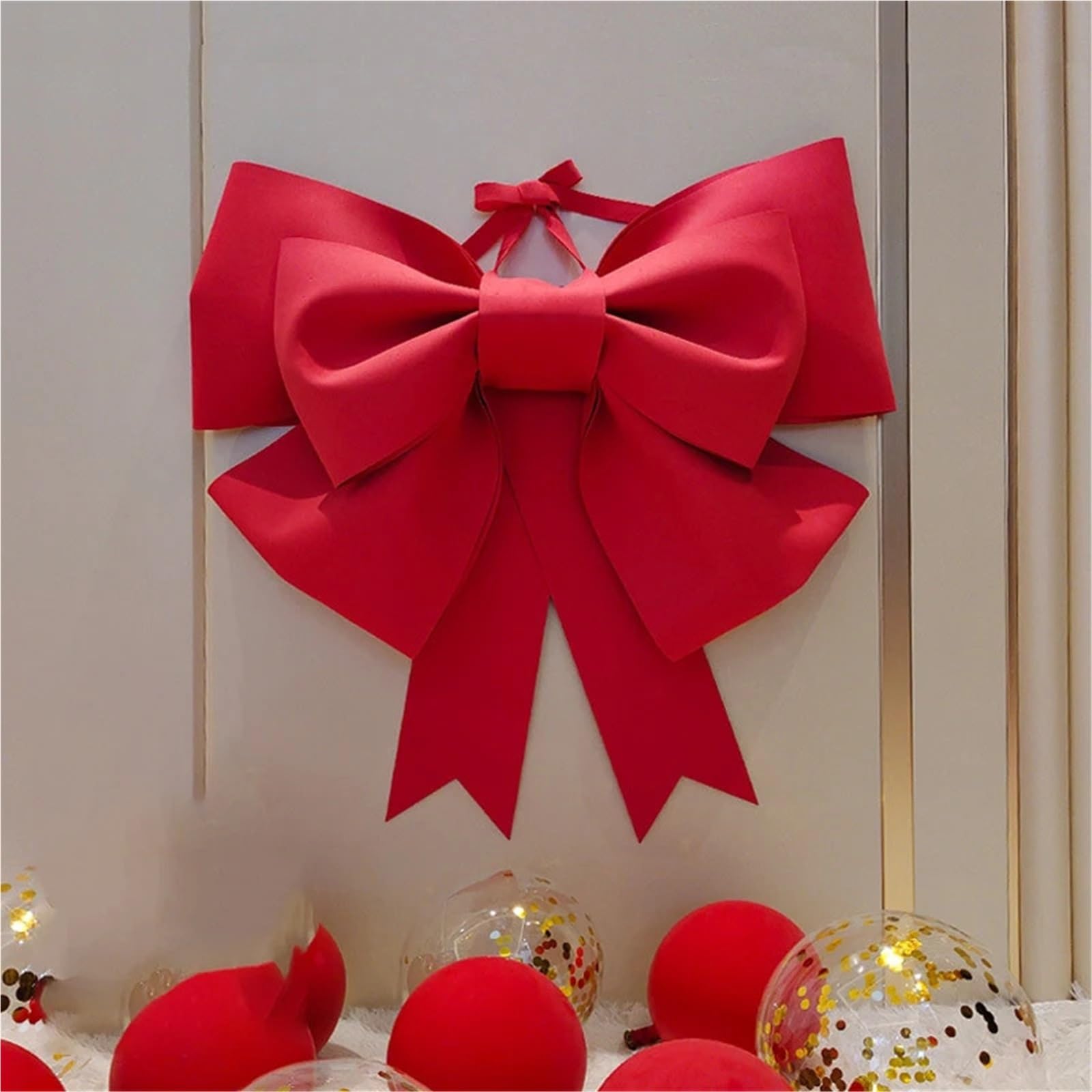 Decorazioni in Materiale con Fiocco Grande Decorazione da Parete for Festa di Nozze Esterna for la Decorazione della Porta d'ingresso casa Fiocco Albero di Natale(75cm)