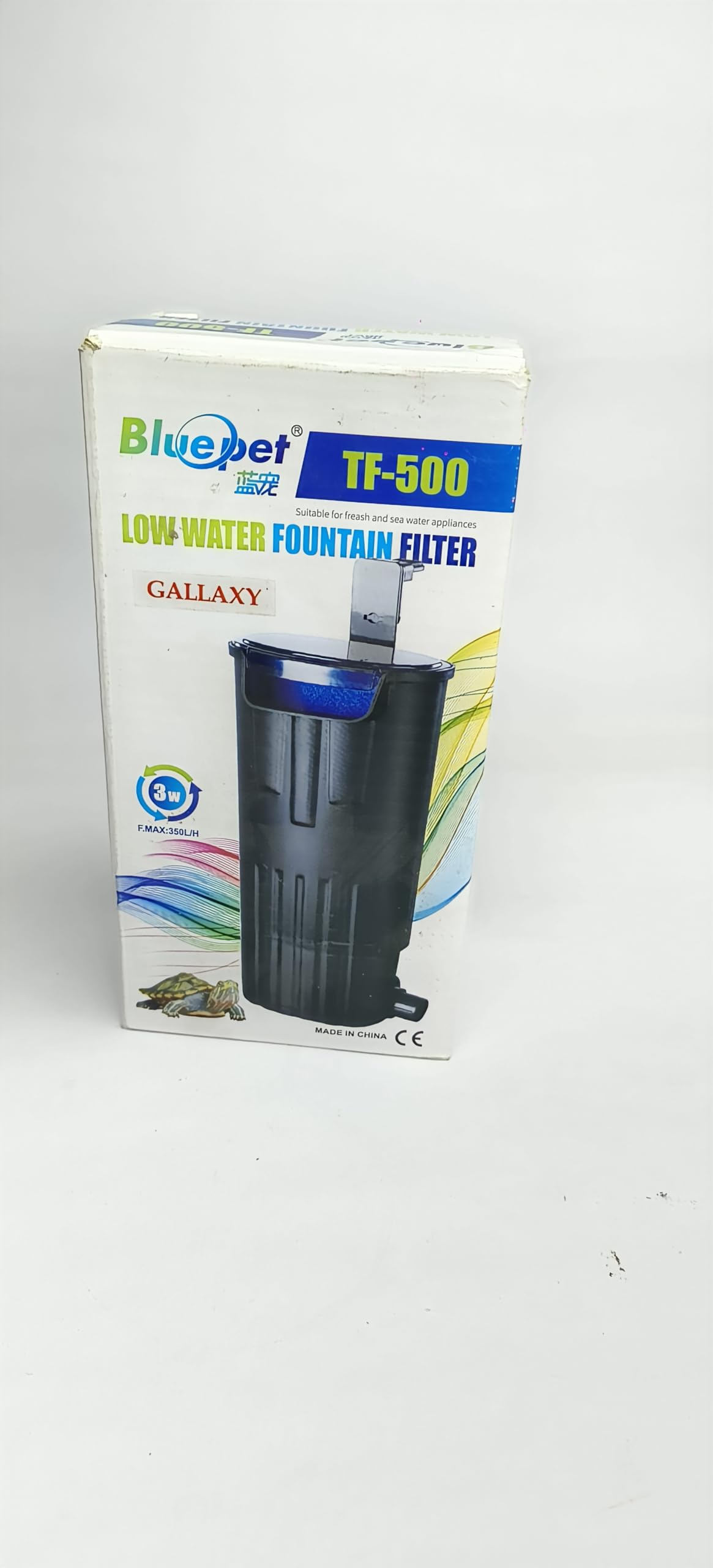 BluePet TF-500 Aquarium Turtle Filter Waterfall Flow Water Clean Pump Bio-Filtration for Reptiles Tank Low Small Fish Tank Turtle Tank Shrimp 14.5 CM (3w- 600L/H) (B0CX97R3MD) Amazon Price History, Amazon Price Tracker