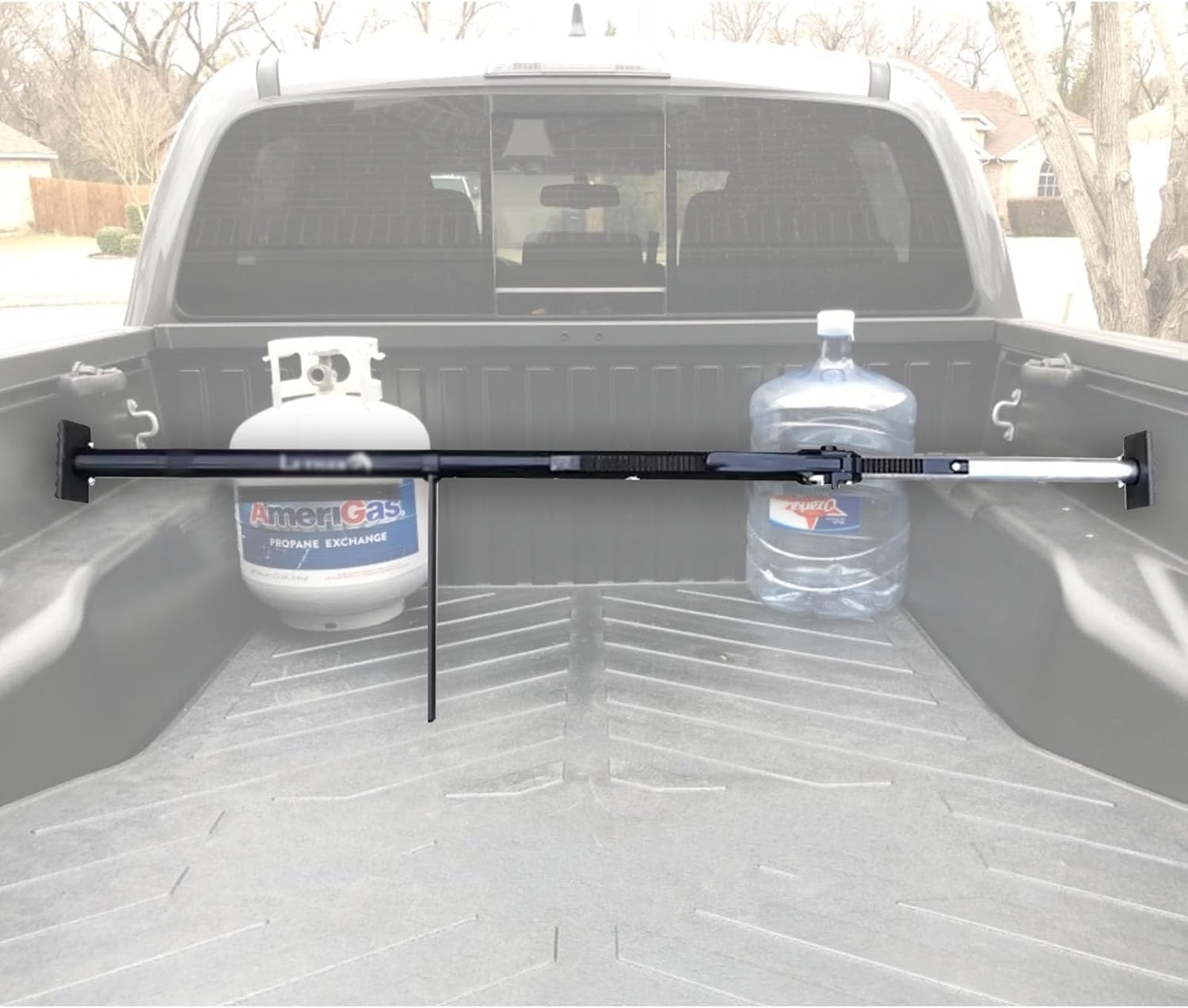 Universal Heavy-Duty Ratcheting Cargo Bar Load Pole, Adjustable Truck Bed Cargo Stabilizer Bar, Utility Cargo StabiLoad Divider Bar for Pickups, Vans & SUVs(Silver-59-73.6inch)
