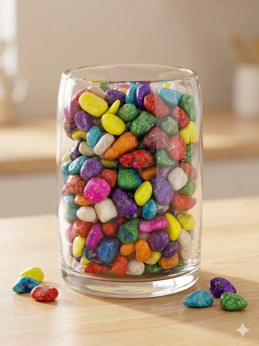 Colourful Decorative Pebbles 250gm Mixed Stones for Vase Filler, Home Decor, Table Centrepiece-image-22