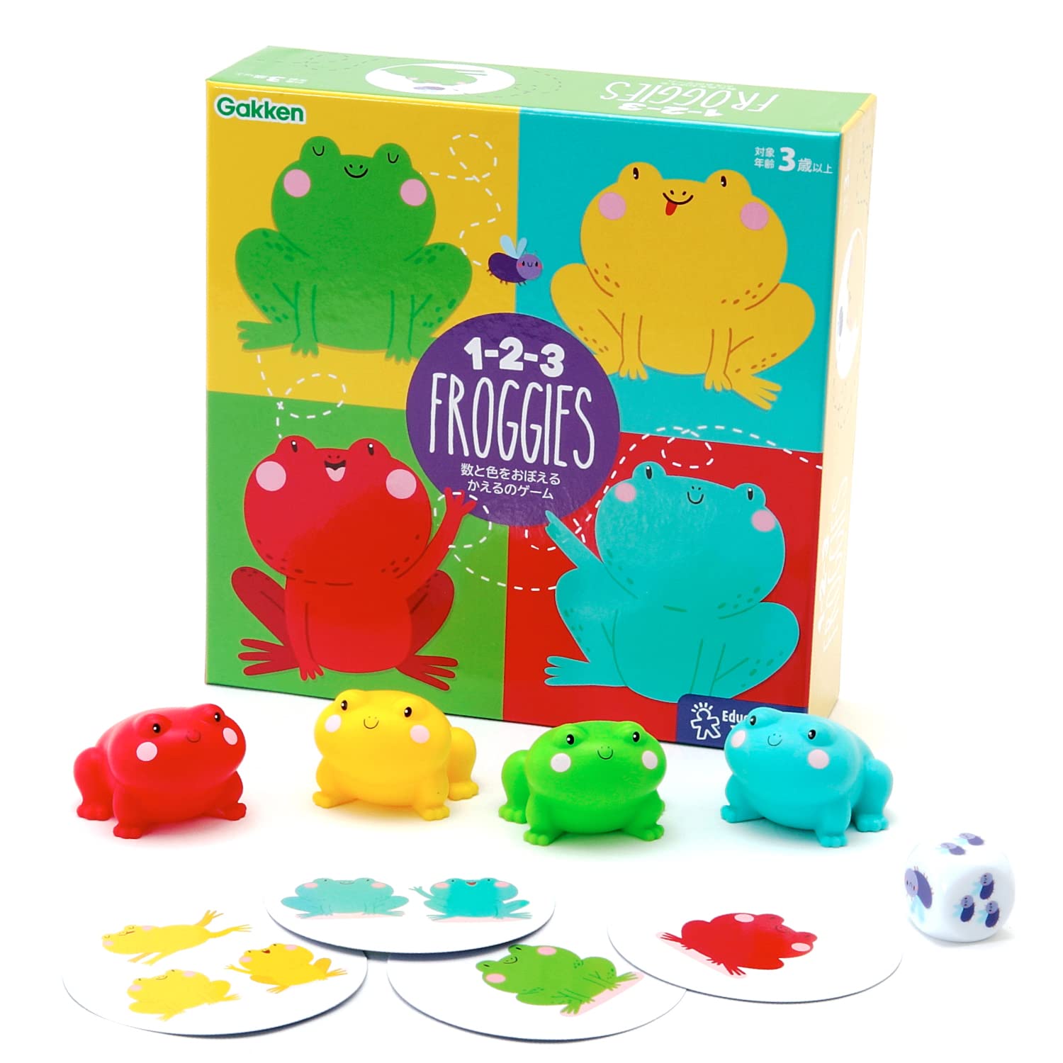 のえるページ Amazon | 学研 1-2-3 FROGGIES 数と色をおぼえるかえるのゲーム