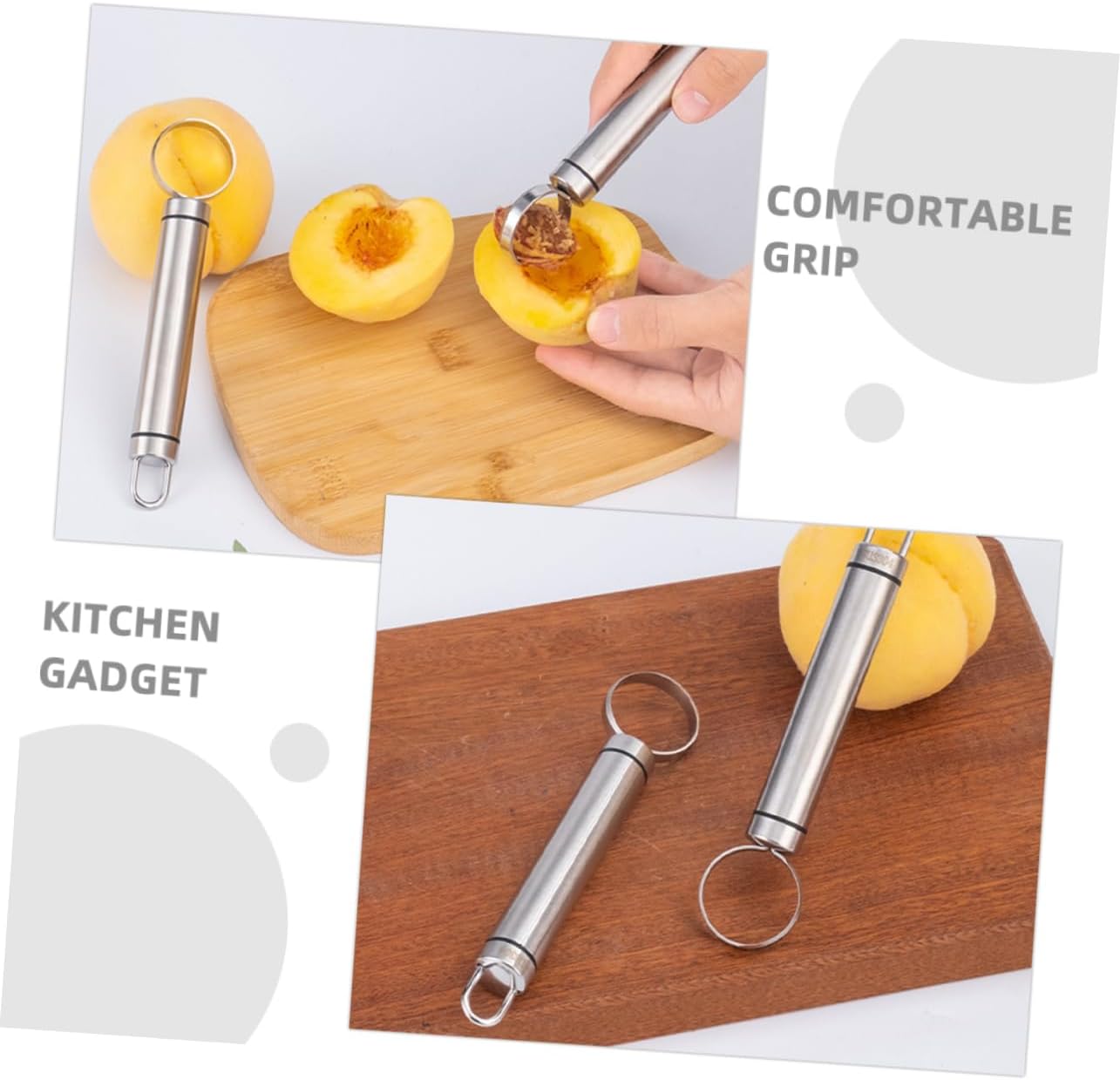 3pcs Fruit Corer Tool Stainless Steel Pear Core Remover Cherry Pitter Kitchen Utensil Extraction
