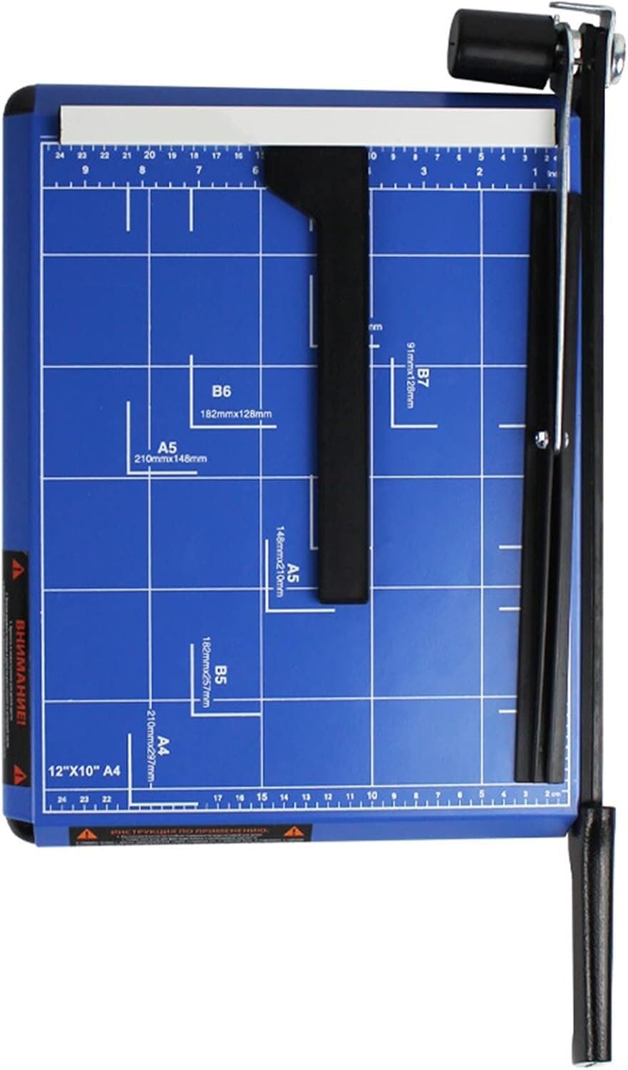Kleiner Papierschneider, A4-Papierschneider, Hochleistungs-Papierschneider, Kariertes Papier, Foto-Bastelmaschine, Schnittlänge 12 Blatt, Kapazität für den Heimgebrauch, Multifunkt