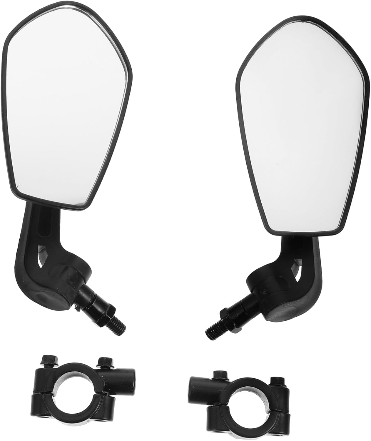 1pair Rotatable Bike Rearview Mirrors Scratch Resistant Handlebar Reflector for Convex Design for Enhanced Visibility