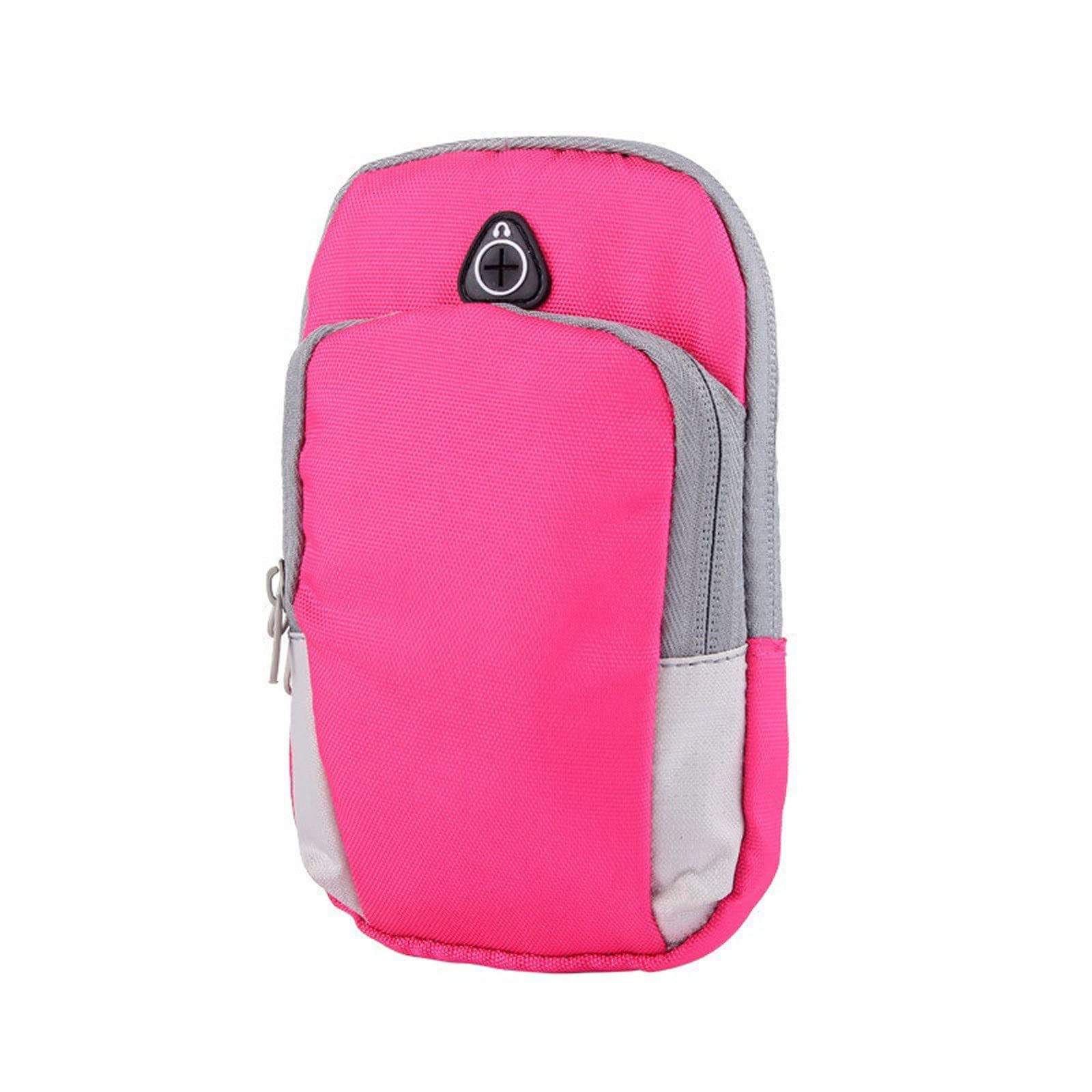 VIZCO Mens Cross Body Bag Sports Running Armband Bag Case Cover Running armband Universal Waterproof Sport mobile phone Holder Outdoor Sport Phone (Color : Pink)-image-29