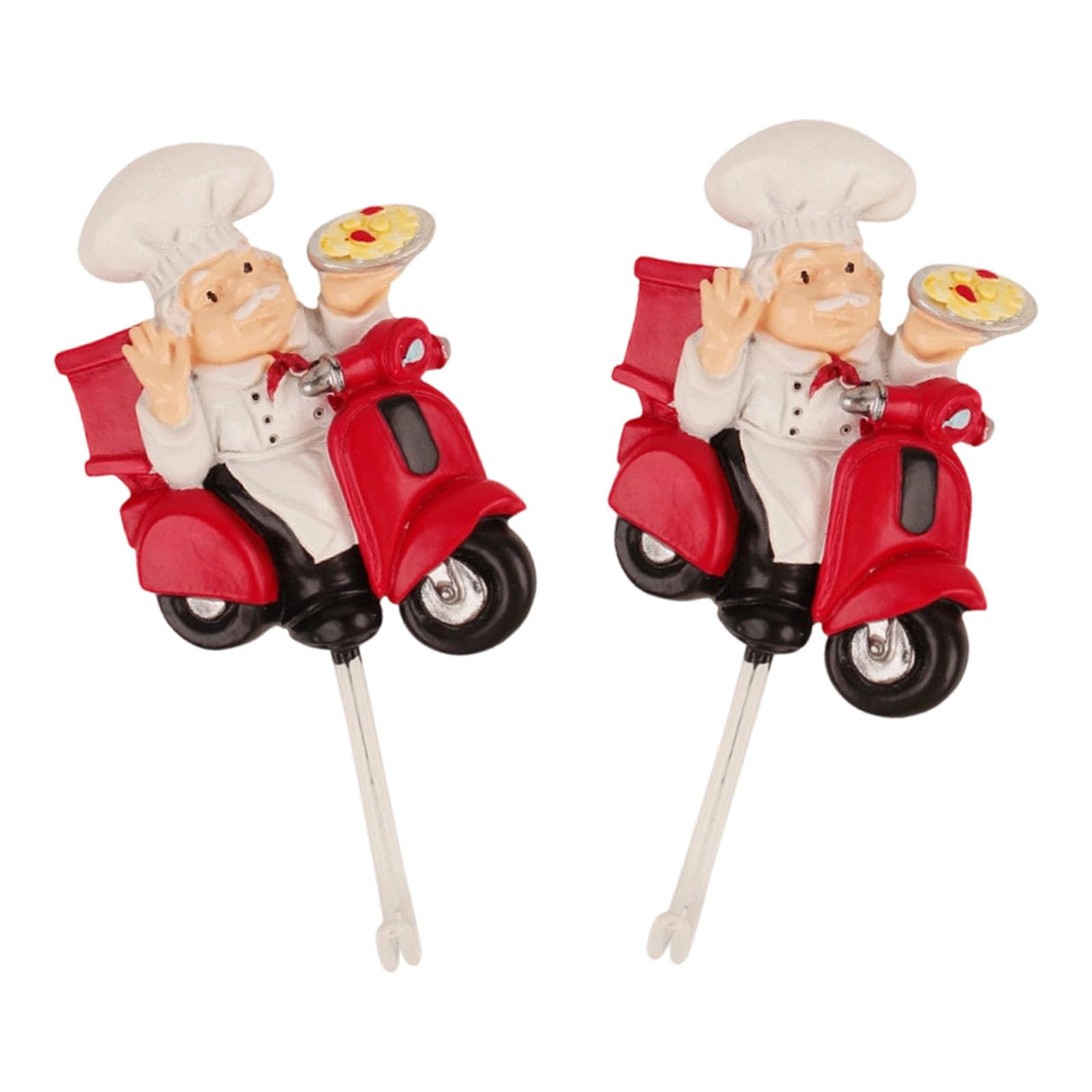 Msioytog B Practical Decorative Resin Wall Hooks Easy Installation Cartoon Chefs Figures Hanger Suitable For Renter Homes Resin Athroom Fasteners Denial Damage