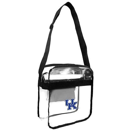 Littlearth unisex-adult NCAA Kentucky Wildcats 1 Clear Carryall Crossbody Bag, Clear, 12" x 12" x 6"