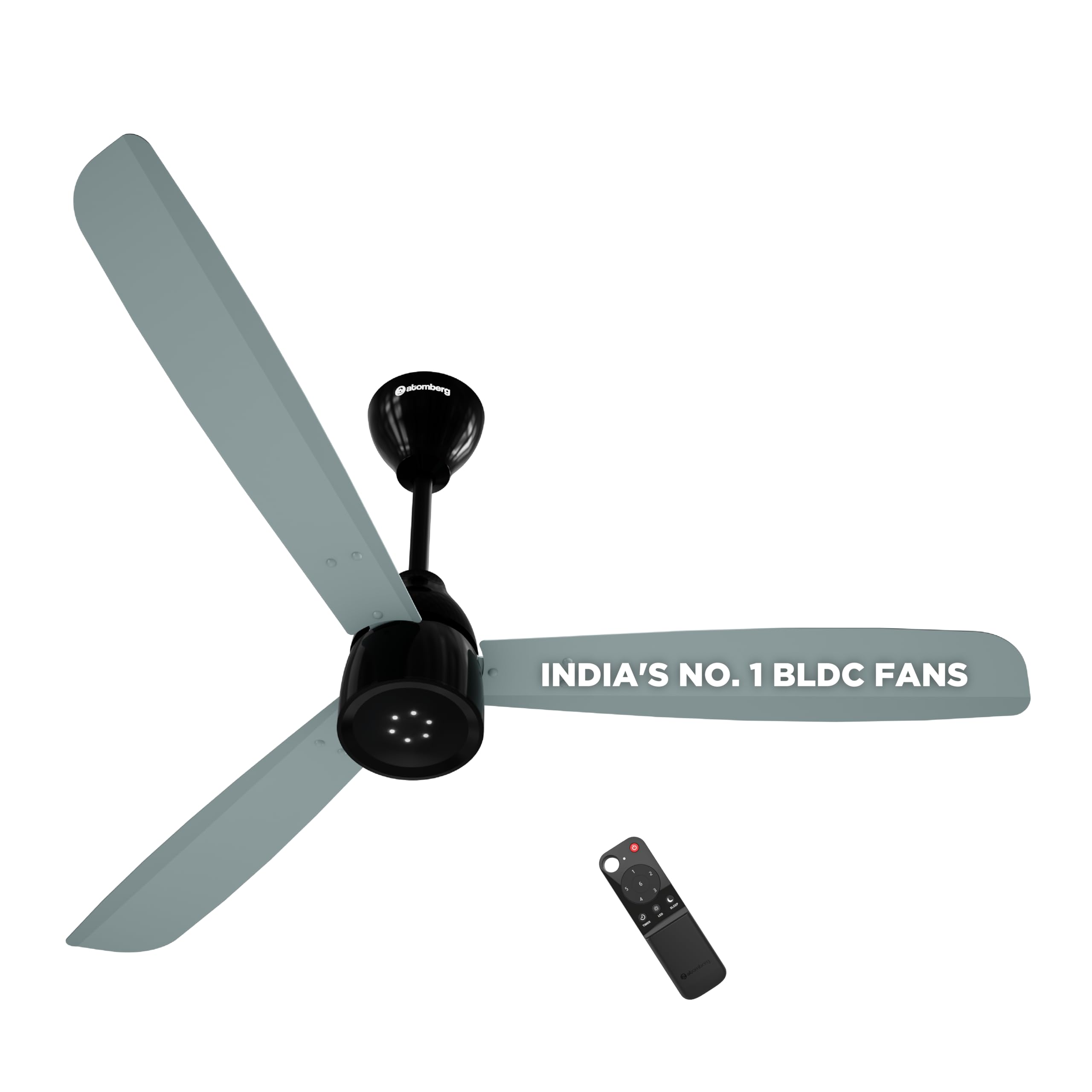 atomberg Renesa Enzel 1200mm BLDC Ceiling Fan with Remote | 5 star | Advance Air+ Technology | LED Speed Indicator | Low Noise | Sleek Design | Power Saving | 3 Year Warranty | Misty Teal discount deal