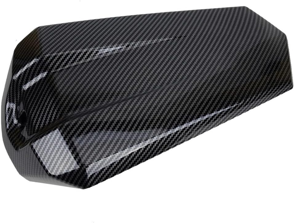 Rear Seat Tail Cover Carbon Fiber Style ABS Rear Passenger Solo Seat Cowl Cover Pillion Trim for YZF R125 2008-2018