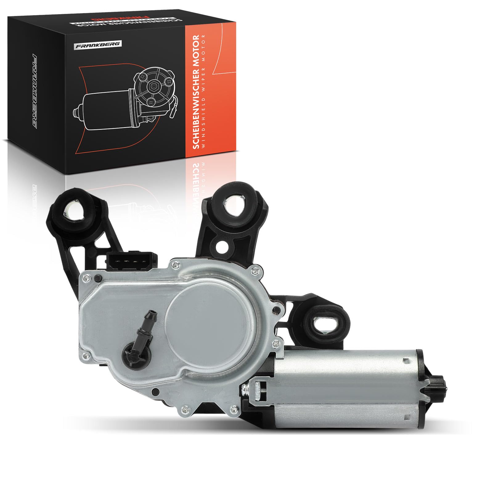 Frankberg Motore Tergicristallo 4-Poli Compatibile con Polo 9A 9N 1.2L-1.9L Polo Berlina 9A2 9A4 9A6 9N2 1.4L-1.9L Replace# 6Q6955711