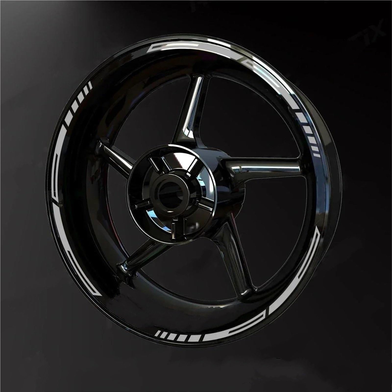 Wheel Stickers Motorcycle Wheel Reflective Decal for for Fazer 17inch Stripe Tape Sticker Rim Stickers Hub Decals Rim Reflective Decal