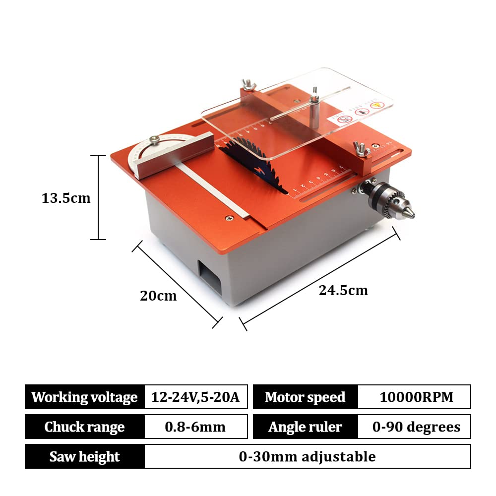 360W Mini Tischsäge Handwerk Holzbearbeitung Desktop Kompakte Elektrische Hebemesser Doppelmotor Polieren Schneiden