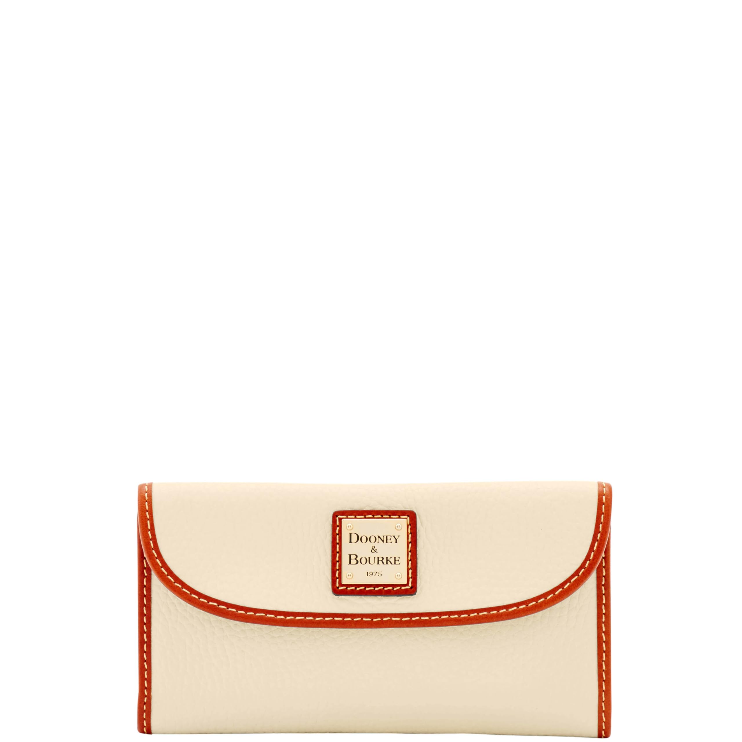 Women's Continental Clutch in Pebble Grain Leather, Trifold Wallet with Multiple Card Holder