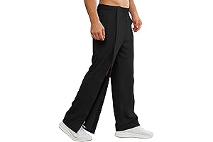 #1 Men's Post Surgery Pants Tear Away Snap Pants Loose Fit Medical Sweatpants