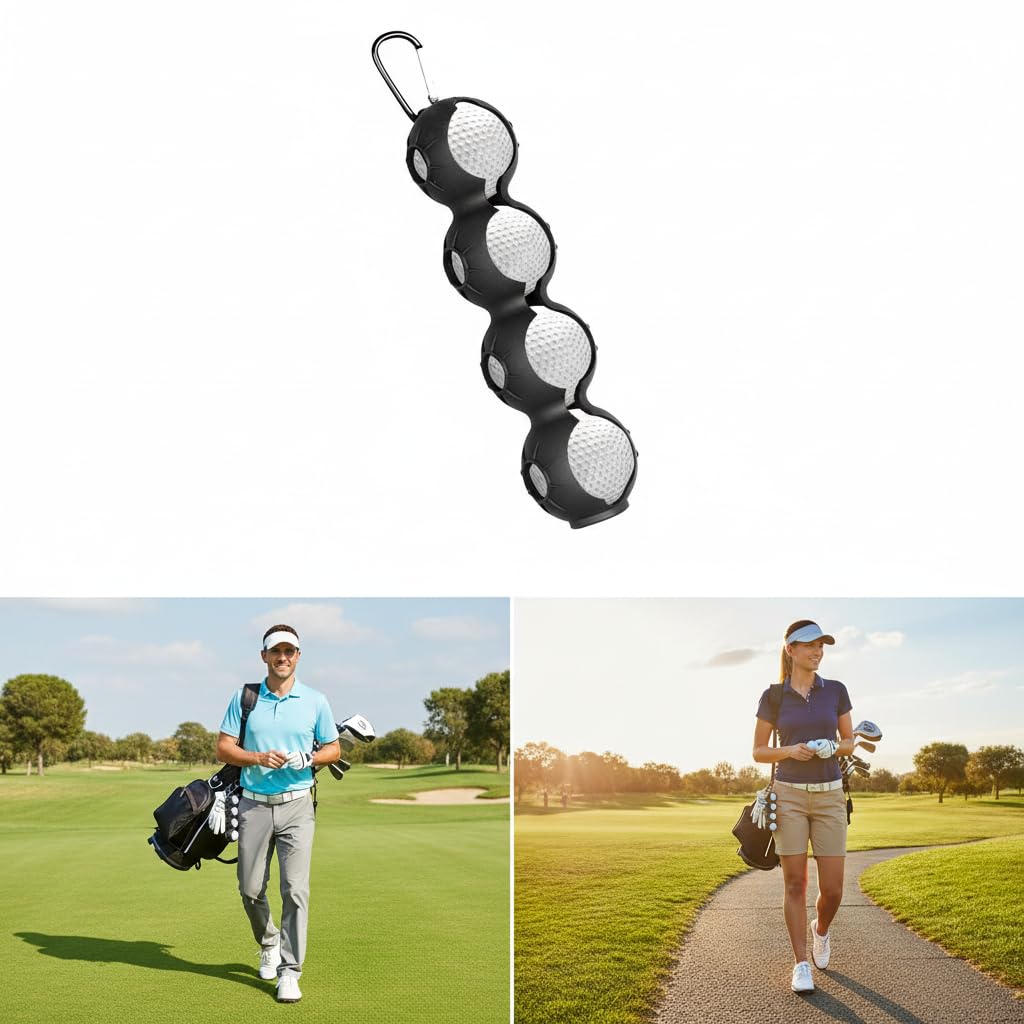 Palos de golf con cerraduras que caben 5 pelotas