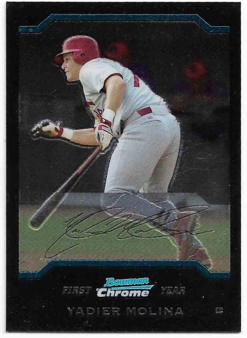 2004 Bowman Chrome #301 Yadier Molina St. Louis Cardinals MLB Baseball Card (RC - Rookie Card) NM-MT