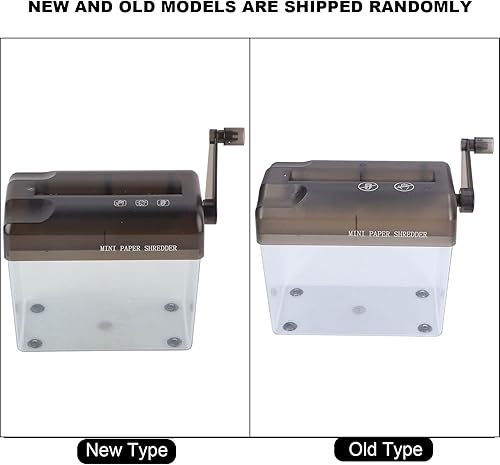 Miniatura 7 de Trituradora de papel de mano, mini trituradora de papel, mini trituradora manual portátil para uso doméstico, suministros de oficina y enseñanza,