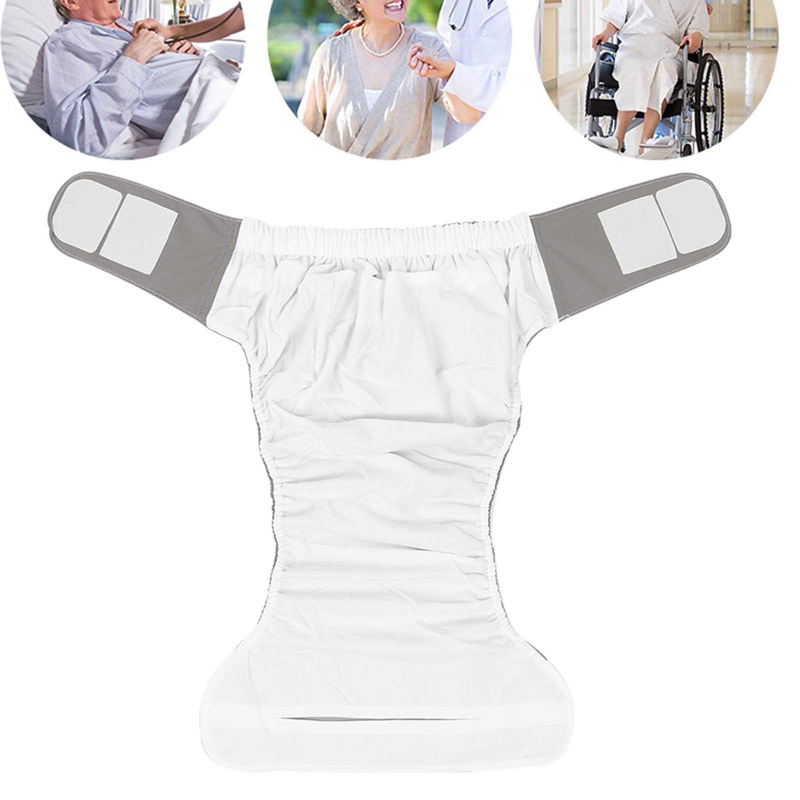 Pannolini Nuoto per Adulti, Pannolini Nuoto Impermeabili, Pannolini di Stoffa Riutilizzabili, Pantaloni per Pannolini per Anziani, (Taglia unica (misura 1'5 a 3'8 di