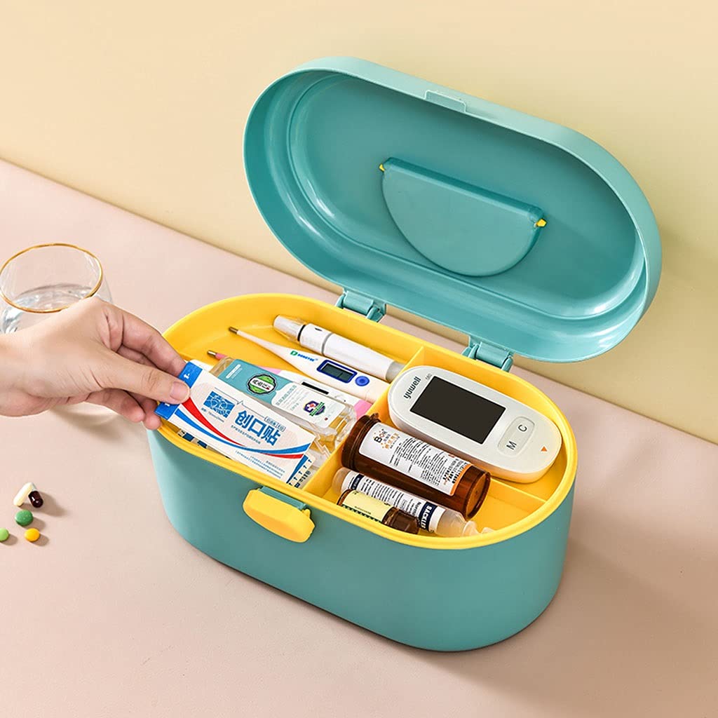 Apteczka pierwszej pomocy, Apteczka Mała apteczka Pojemnik Przenośne plastikowe(Blue)