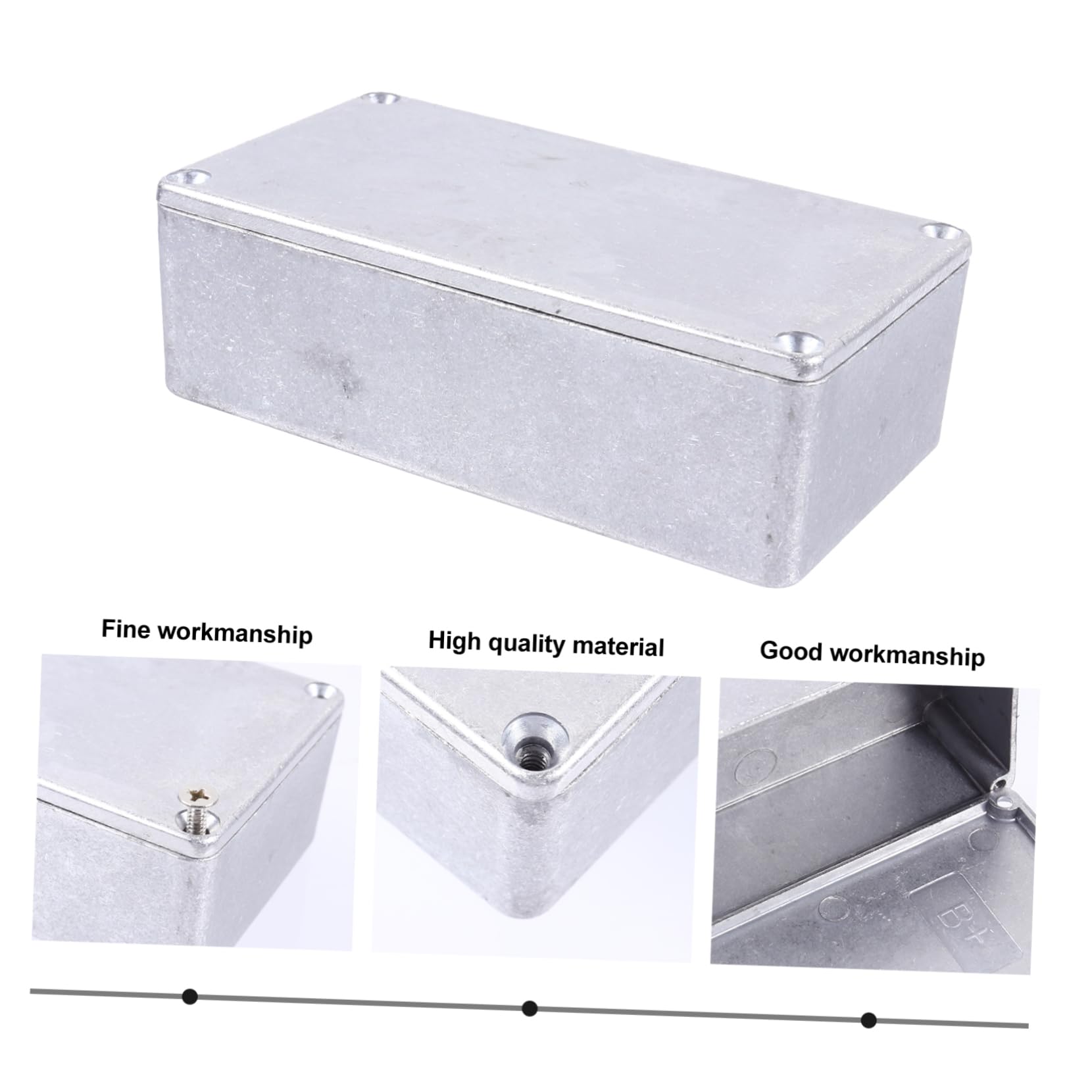 Veemoon Guitar Effect Enclosure Aluminum Box Case Screws for Electric Guitar Effect Pedal