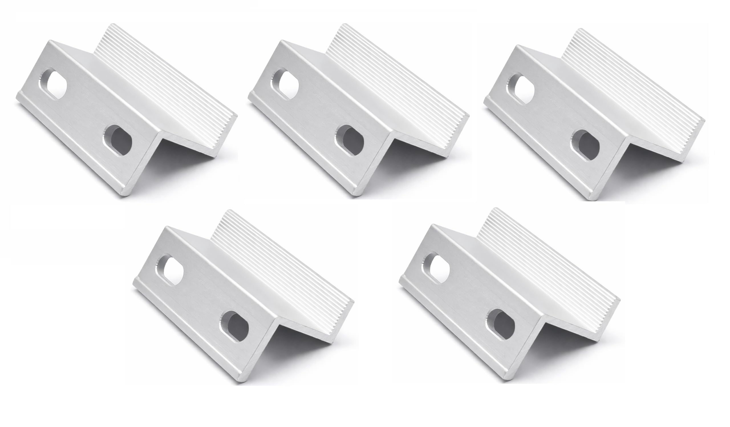 MOREL 5 PCS Solar Panel MOUNTING Double Hole END CLAMP 30 MM Aluminium PV MOUNTING Z CLAMP for Solar Panel Installation.-image-45
