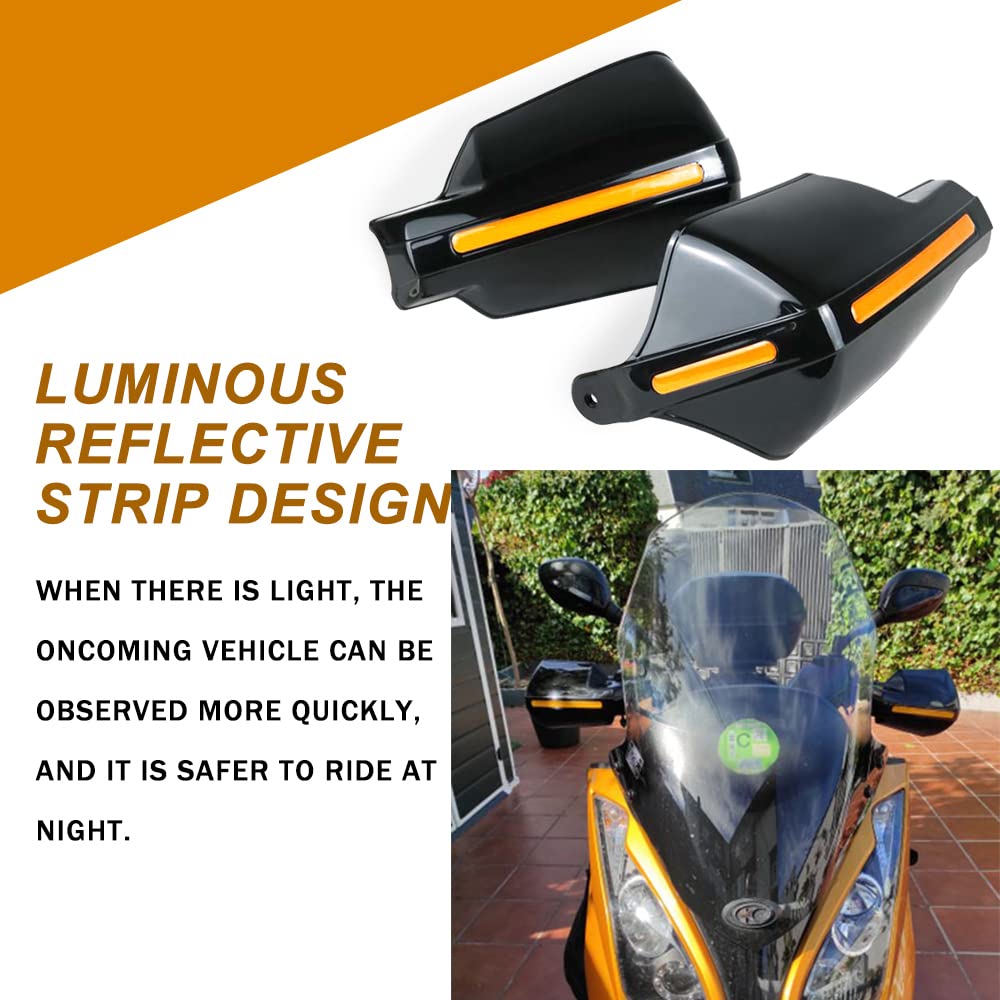 TPARIS Moto Protectores de Mano, para Kymco Super Dink 300 300i 125 XTown Grand G Dink 300 Motocicleta Protectores Parabrisas Protección de Manos Guardamanos Agarre Manillar Escudo,Black Style