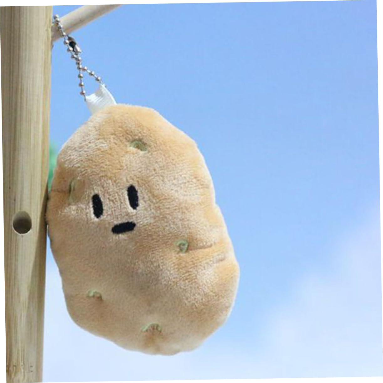 SAFIGLE 10 pcs Plush Potato Keychain Pendants Cute Stuffed Potato Keyrings Schoolbags Backpacks Decoration Adorable Plush Potato Ornaments Kids Adults - Image 3