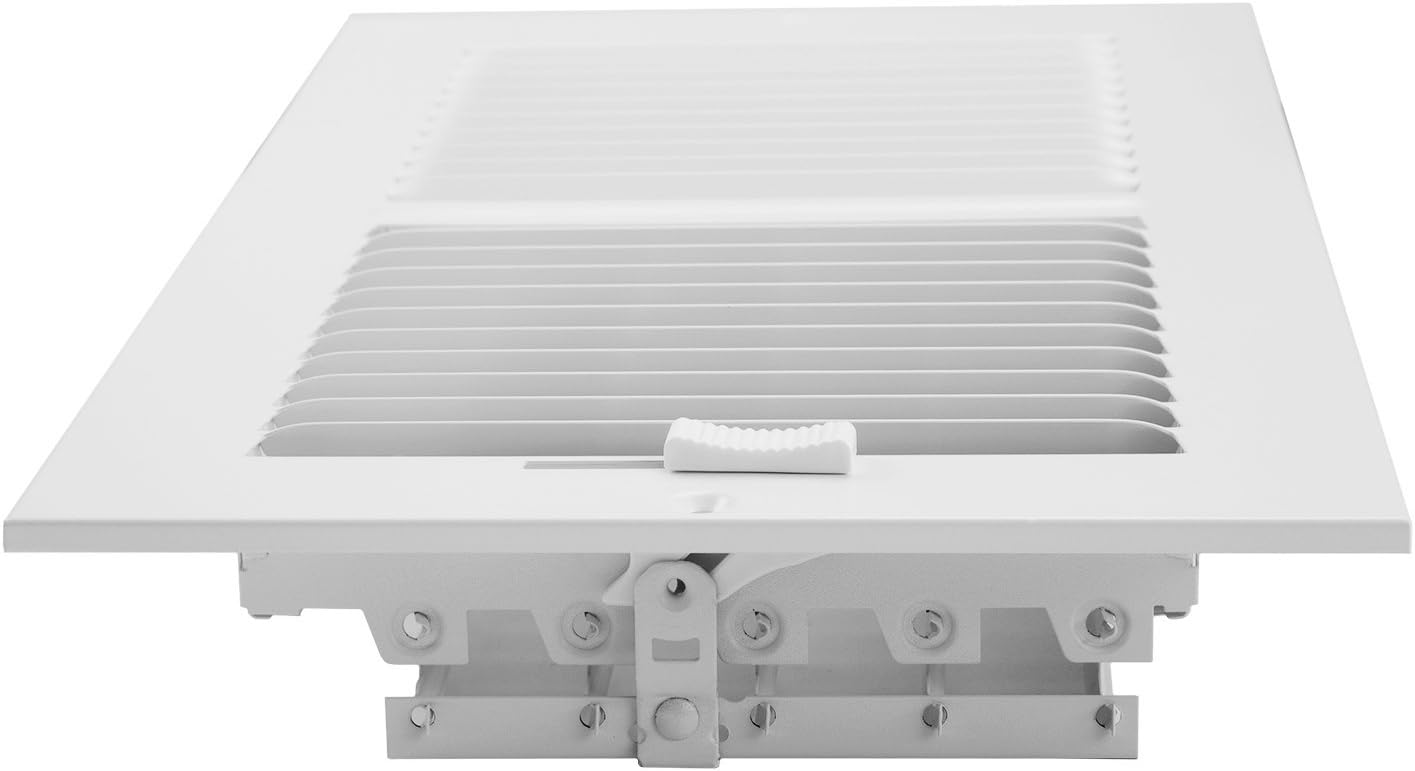 Accord ABSWWH2126 Sidewall/Ceiling Register with 2-Way Design, 12-Inch x 6-Inch(Duct Opening Measurements), White - Heating Vents - 