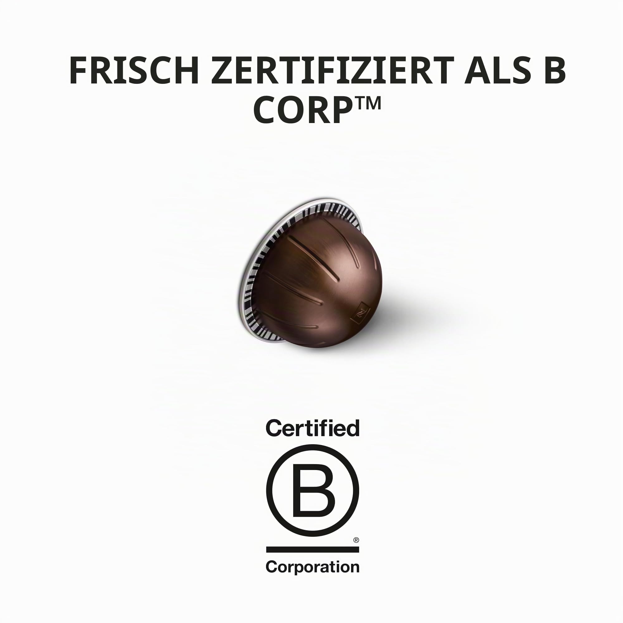 NESPRESSO VERTUO Intenso 100 Kaffeekapseln | Arabica & Robusta Kaffee, Dunkle Röstung, Intensität 9, Ideal für große Kaffeetasse
