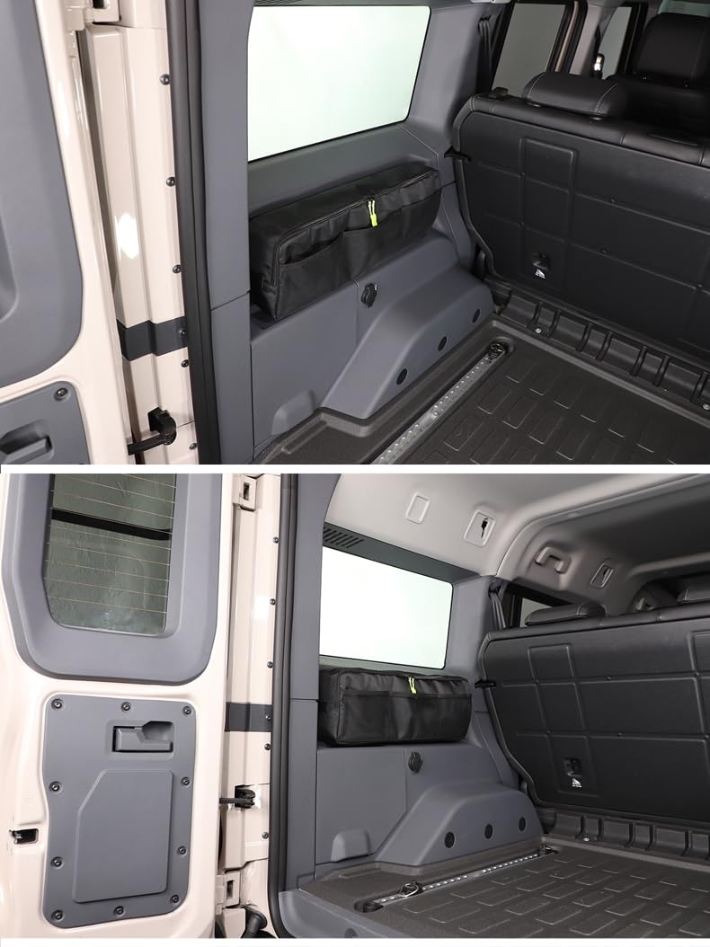 PIUGILH Bolsa colgante para ventana lateral izquierda adecuada para granaderos INEOS 2020-2025,Bolsa de colgar ventana trasera izquierda,Organizador de coche