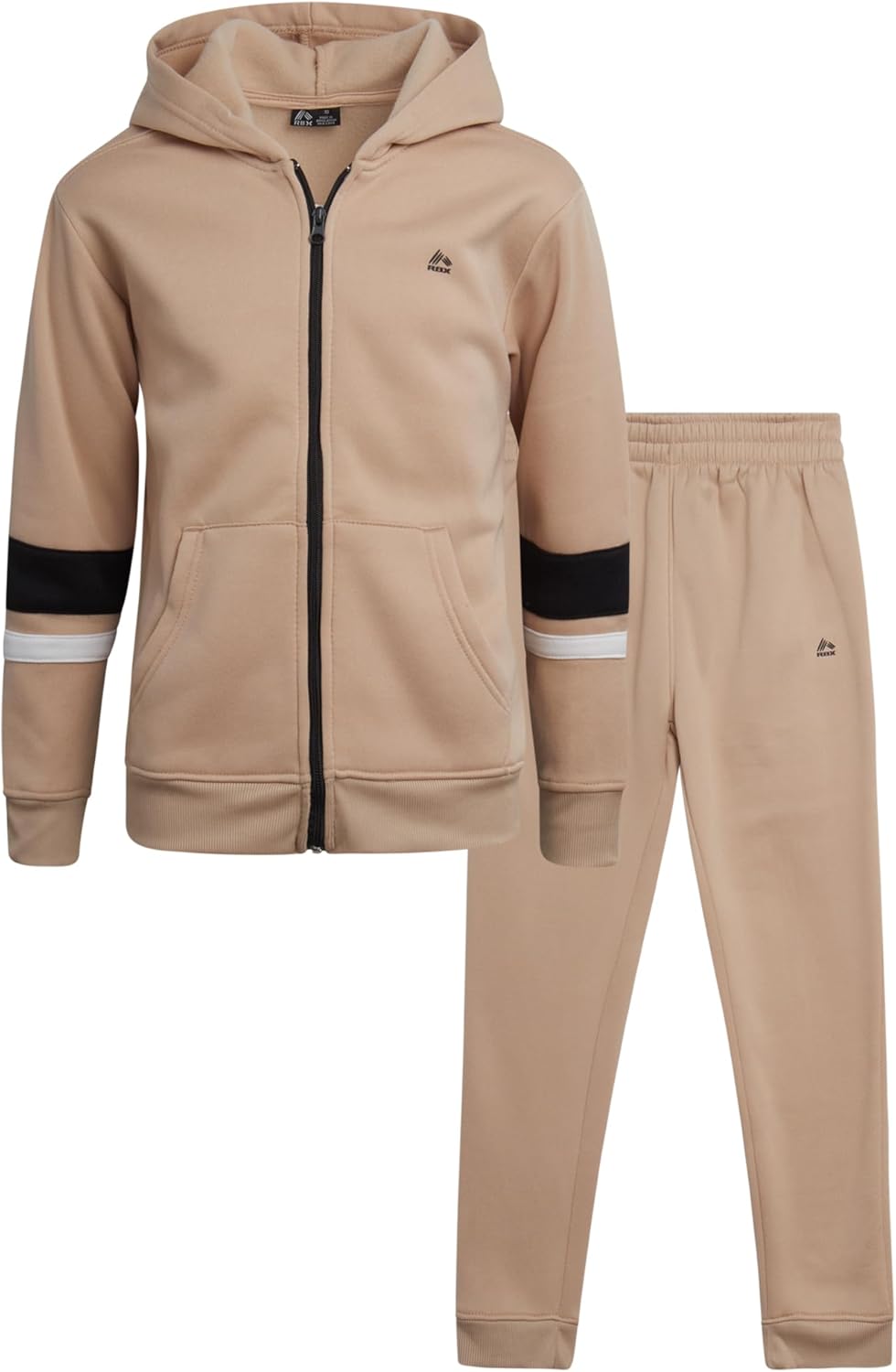 RBX Active Boys Pants Set - 2 Piece Soft Fleece Boys Zip Up Hoodie and Jogger Sweatpants with Pockets Athletic Set (2T-12)