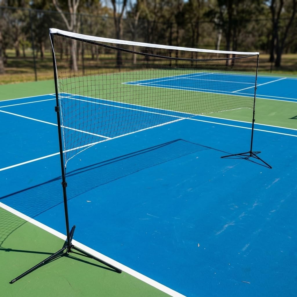 Amagogo Rete da Badminton Portatile Pieghevole in Lega di Alluminio Leggera E Stabile con Assemblaggio Veloce Adatta per Feste Eventi Sportivi Tempo Libero Ovunque