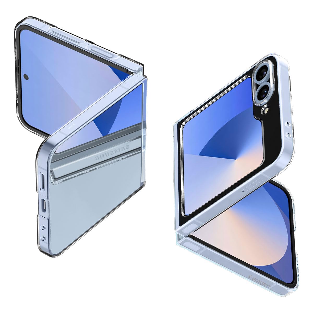Spigen Air Skin for Samsung Galaxy Z Flip7 FE Case, Galaxy Z Flip6 Back Cover (2024) - Poly Carbonate｜Crystal Clear