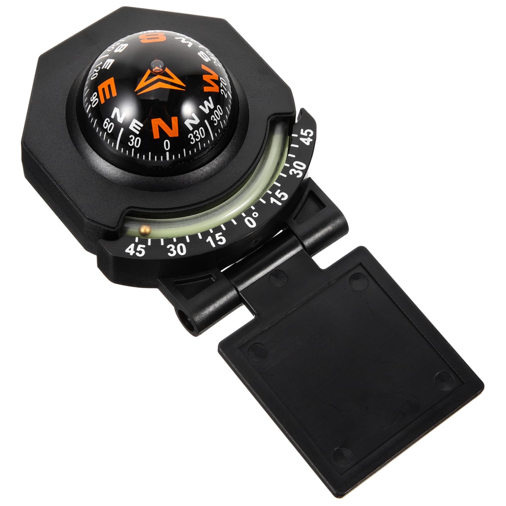 Garneck Compass for Car Auto Compass Night Vision Rotatable Car Dashboard Compass for Boat and Vehicle Dec